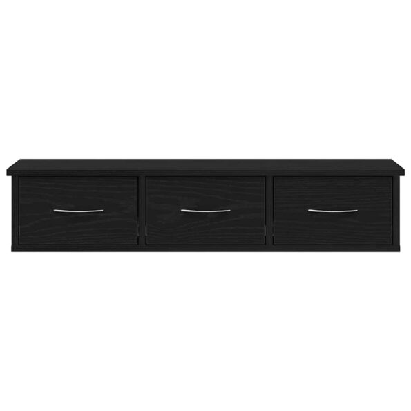 vidaXL Nástenná skrinka čierny dub 88x26x18,5 cm kompozitné drevo – Obrázok 6