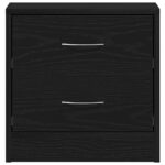 vidaXL Nočný stolík čierna dub 40x30x40 cm kompozitné drevo – Obrázok 6