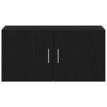 vidaXL Nástenná skrinka dub čierna 80x39x40 cm kompozitné drevo – Obrázok 6