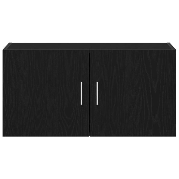 vidaXL Nástenná skrinka dub čierna 80x39x40 cm kompozitné drevo – Obrázok 6