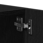 vidaXL Nástenná skrinka dub čierna 80x39x40 cm kompozitné drevo – Obrázok 9