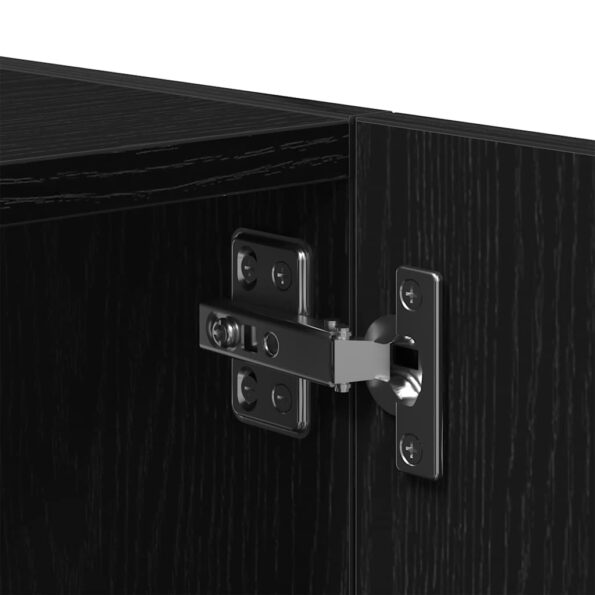 vidaXL Nástenná skrinka dub čierna 80x39x40 cm kompozitné drevo – Obrázok 9