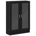 vidaXL Knižnica, čierna dub 82,5x30,5x115 cm, kompozitné drevo – Obrázok 2