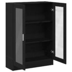 vidaXL Knižnica, čierna dub 82,5x30,5x115 cm, kompozitné drevo – Obrázok 5