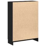 vidaXL Knižnica, čierna dub 82,5x30,5x115 cm, kompozitné drevo – Obrázok 8
