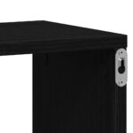 vidaXL Nástenné poličky Cube 4 ks Dub čierny 100x15x30 cm – Obrázok 9