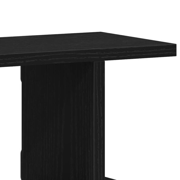 vidaXL Nástenné police 2 ks, dub čierny 90x18x20 cm, kompozitné drevo – Obrázok 9