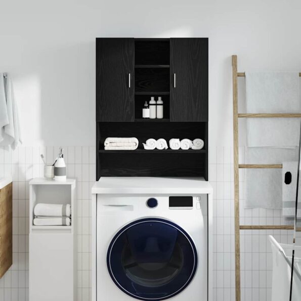 VXL8721158724694_g_en_hd_1.jpg vidaXL Skrinka na práčku čierna dub 70,5x25,5x90 cm – Obrázok 3
