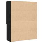 vidaXL Skrinka na práčku čierna dub 70,5x25,5x90 cm – Obrázok 8