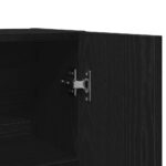 vidaXL Skrinka na práčku čierna dub 70,5x25,5x90 cm – Obrázok 9