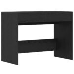 vidaXL Písací stôl, čierny dub 101x50x76,5 cm, kompozitné drevo – Obrázok 2