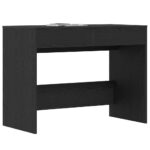 vidaXL Písací stôl, čierny dub 101x50x76,5 cm, kompozitné drevo – Obrázok 4