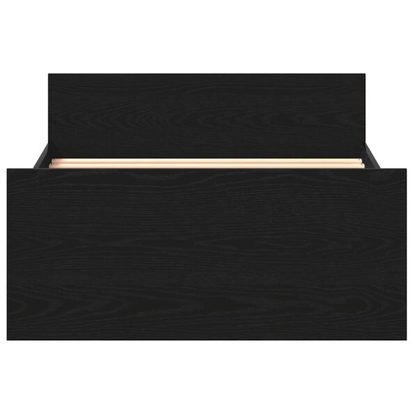 vidaXL Posteľný rám bez matraca čierny dub 75x190 cm kompozitné drevo – Obrázok 5