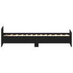 vidaXL Posteľný rám bez matraca čierny dub 75x190 cm kompozitné drevo – Obrázok 6