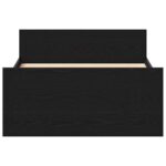 vidaXL Posteľný rám bez matraca čierny dub 100x200 cm kompozitné drevo – Obrázok 5