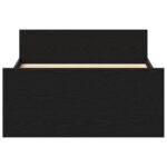 vidaXL Posteľný rám bez matraca čierny dub 90x190 cm kompozitné drevo – Obrázok 5