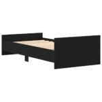 vidaXL Posteľný rám bez matraca čierny dub 90x190 cm kompozitné drevo – Obrázok 7