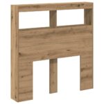vidaXL Skrinka na čelo postele s LED dub artisan 100x17x102 cm – Obrázok 6