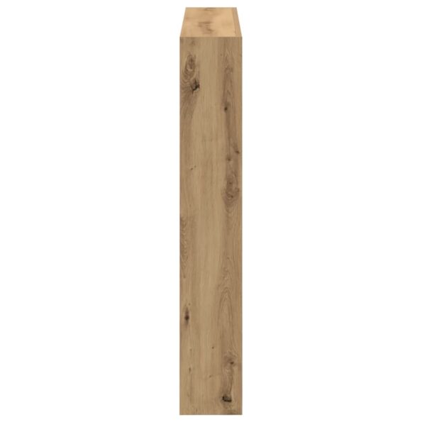 vidaXL Skrinka na čelo postele s LED dub artisan 100x17x102 cm – Obrázok 8