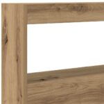 vidaXL Skrinka na čelo postele s LED dub artisan 100x17x102 cm – Obrázok 10
