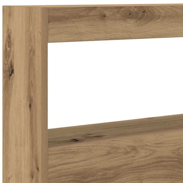 vidaXL Skrinka na čelo postele s LED dub artisan 100x17x102 cm – Obrázok 10