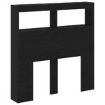 vidaXL Skrinka na čelo postele s LED čierna dub 100x17x102 cm – Obrázok 6
