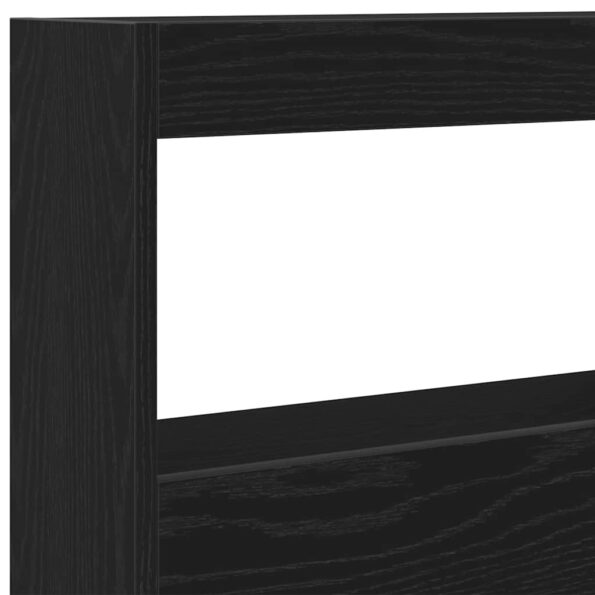 vidaXL Skrinka na čelo postele s LED čierna dub 100x17x102 cm – Obrázok 10