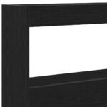 vidaXL Skrinka na čelo postele s LED čierna dub 160x17x102 cm – Obrázok 10