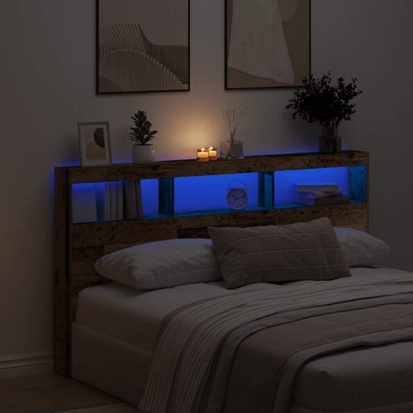 VXL8721158726643_m_en_hd_1.jpg vidaXL Skrinka na čelo postele s LED staré drveo 180x17x102 cm – Obrázok 1