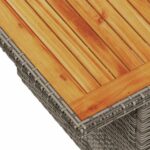 vidaXL 6-dielna záhradná sedacia súprava s podložkami polyratan akácia – Obrázok 10