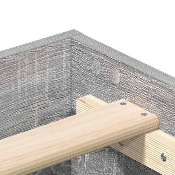 vidaXL Posteľný rám bez matraca 200x200 cm kompozitné drevo – Obrázok 8