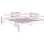 vidaXL Posteľný rám bez matraca 200x200 cm kompozitné drevo – Obrázok 10