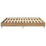 vidaXL Posteľný rám bez matraca remeselnícky dub 200x200 cm – Obrázok 6
