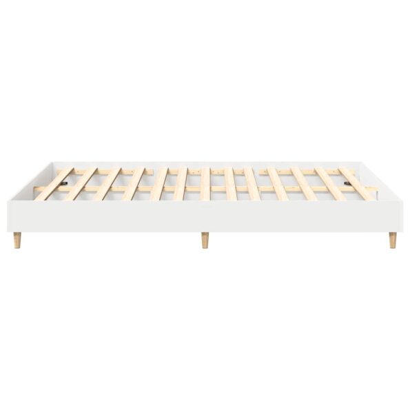 vidaXL Posteľný rám bez matraca biely 150x200 cm kompozitné drevo – Obrázok 6