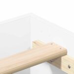 vidaXL Posteľný rám bez matraca biely 150x200 cm kompozitné drevo – Obrázok 8