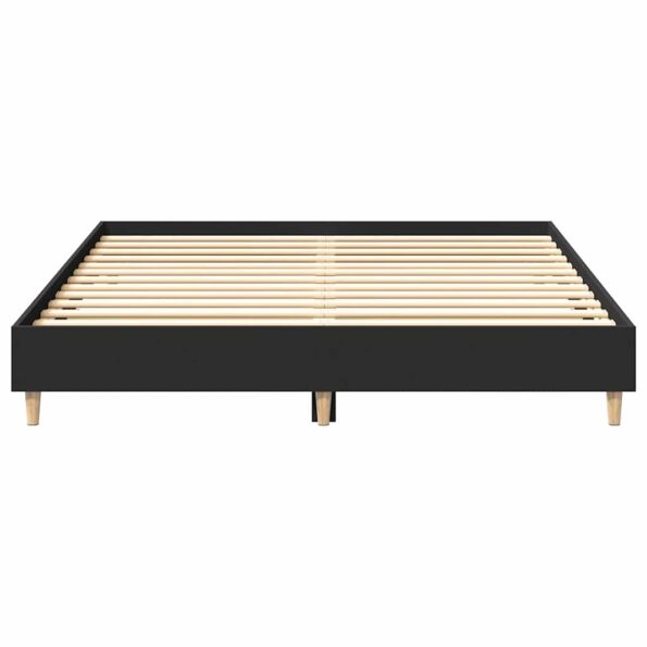 vidaXL Posteľný rám bez matraca čierny 150x200 cm kompozitné drevo – Obrázok 5