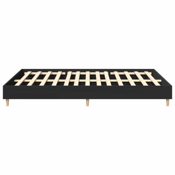 vidaXL Posteľný rám bez matraca čierny 150x200 cm kompozitné drevo – Obrázok 6
