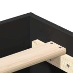 vidaXL Posteľný rám bez matraca čierny 150x200 cm kompozitné drevo – Obrázok 8