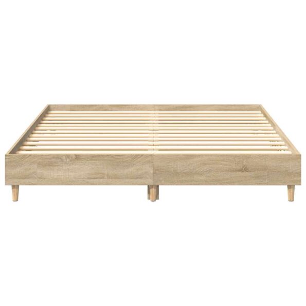 VXL8721158757012_g_en_hd_3.jpg vidaXL Posteľný rám bez matraca dub sonoma 150x200 cm kompozitné drevo – Obrázok 5