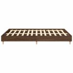 vidaXL Posteľný rám bez matraca hnedý dub 150x200 cm kompozitné drevo – Obrázok 6
