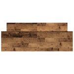vidaXL Posteľný rám bez matraca staré drevo 120x200cm kompozitné drevo – Obrázok 5