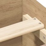 vidaXL Posteľný rám bez matraca remeselnícky dub 150x200 cm – Obrázok 8