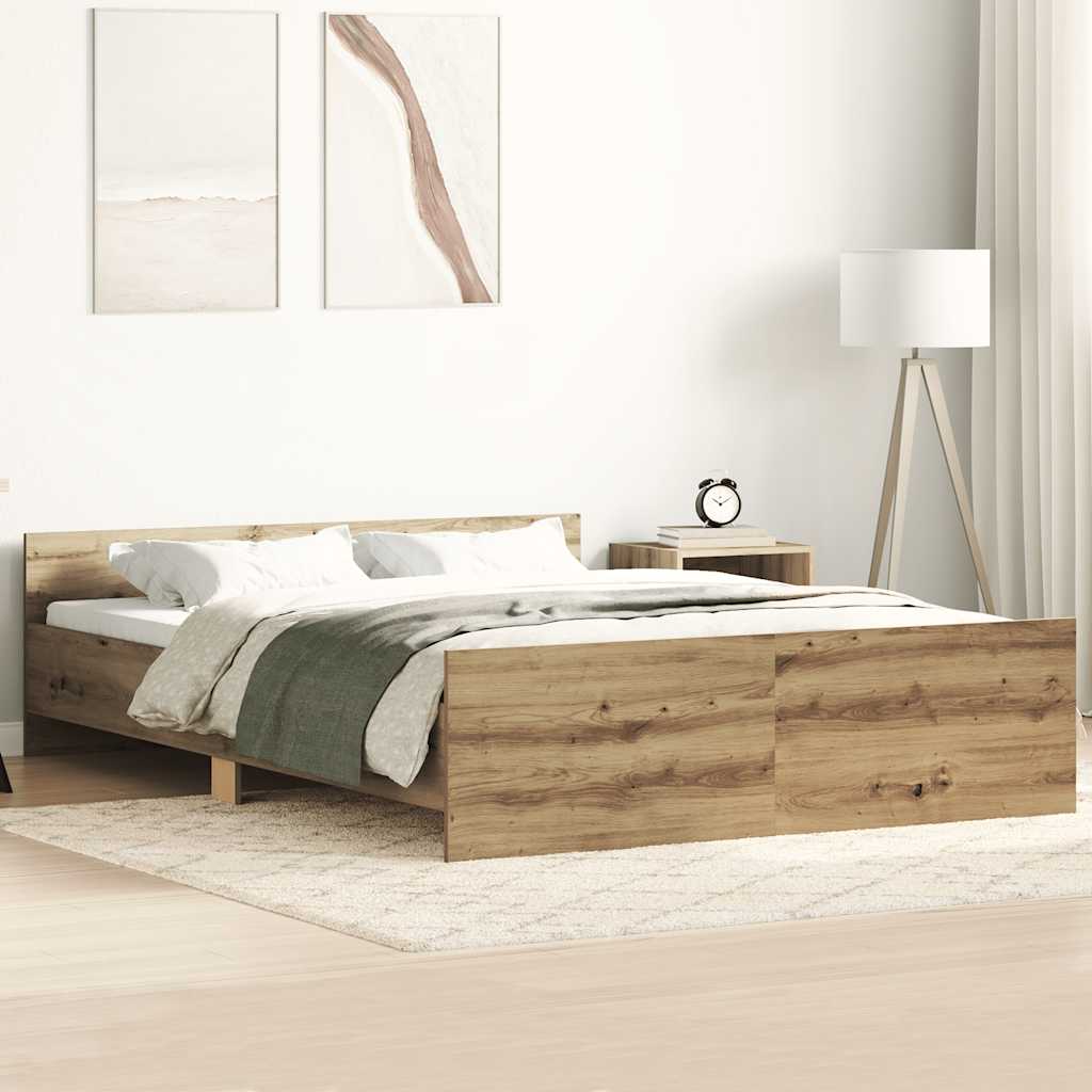 VXL8721158757708_m_en_hd_1.jpg vidaXL Posteľný rám bez matraca remeselnícky dub 140x190 cm – Obrázok 1