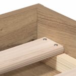 vidaXL Posteľný rám bez matraca remeselnícky dub 90x200 cm – Obrázok 8