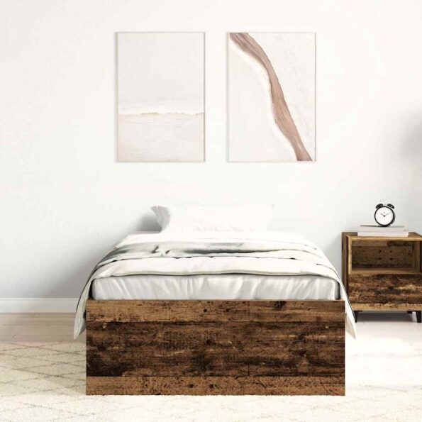 VXL8721158758163_g_en_hd_1.jpg vidaXL Posteľný rám bez matraca staré drevo 90x190cm kompozitné drevo – Obrázok 3