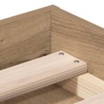 vidaXL Posteľný rám bez matraca remeselnícky dub 140x190 cm – Obrázok 8