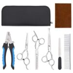 VidaXL 6-dielna sada nožníc na úpravu psov z nehrdzavejúcej ocele