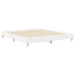vidaXL Posteľný rám bez matraca biela 180x200cm kompozitné drevo – Obrázok 7