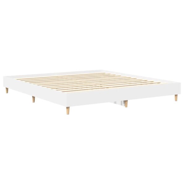 vidaXL Posteľný rám bez matraca biela 180x200cm kompozitné drevo – Obrázok 7