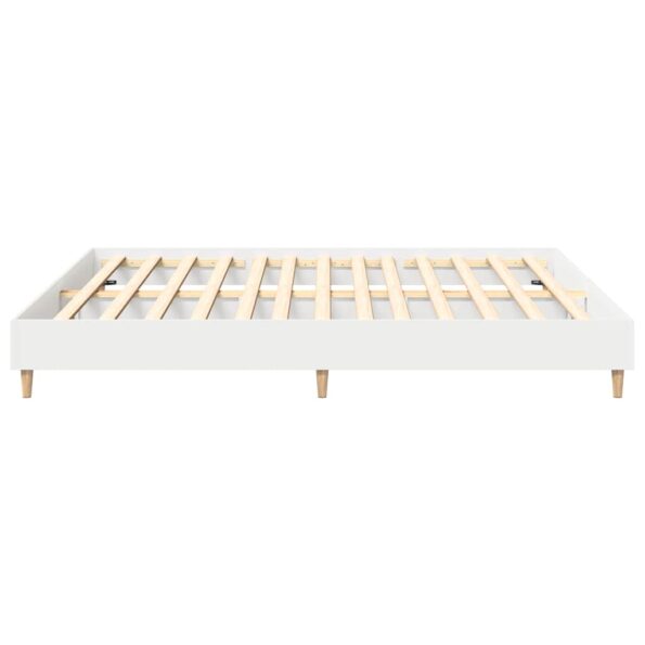 vidaXL Posteľný rám bez matraca biela 160x200 cm kompozitné drevo – Obrázok 6